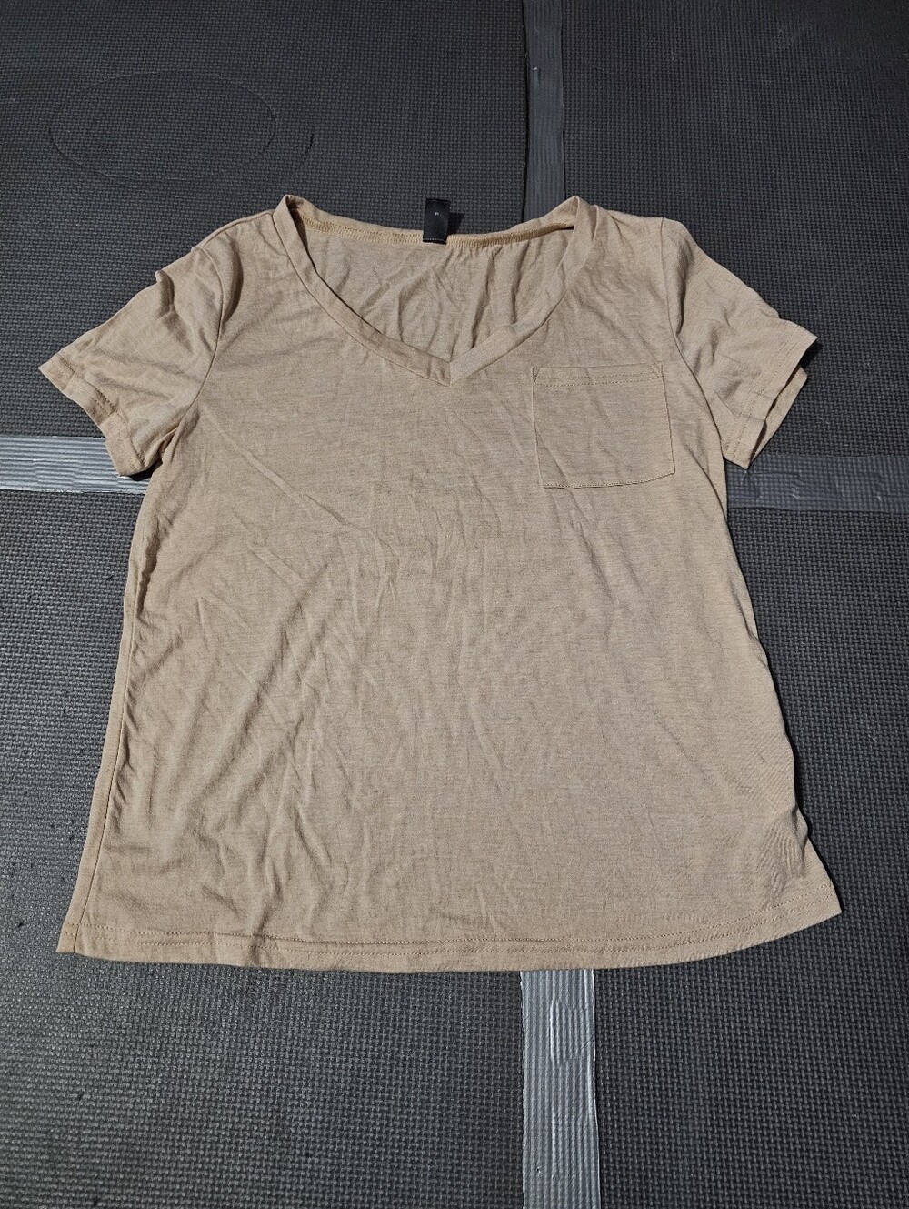 Tan Pocket Tee